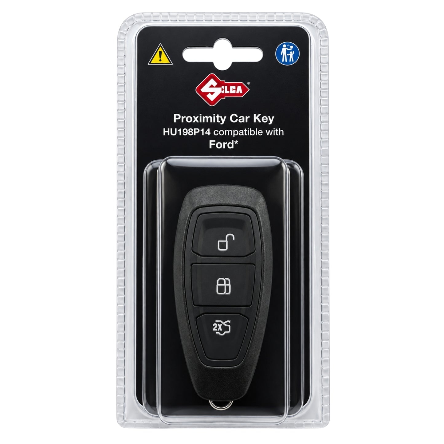 Silca 3 Button Smart Keyless Go ID63 Remote Key for Ford (HU198P14)