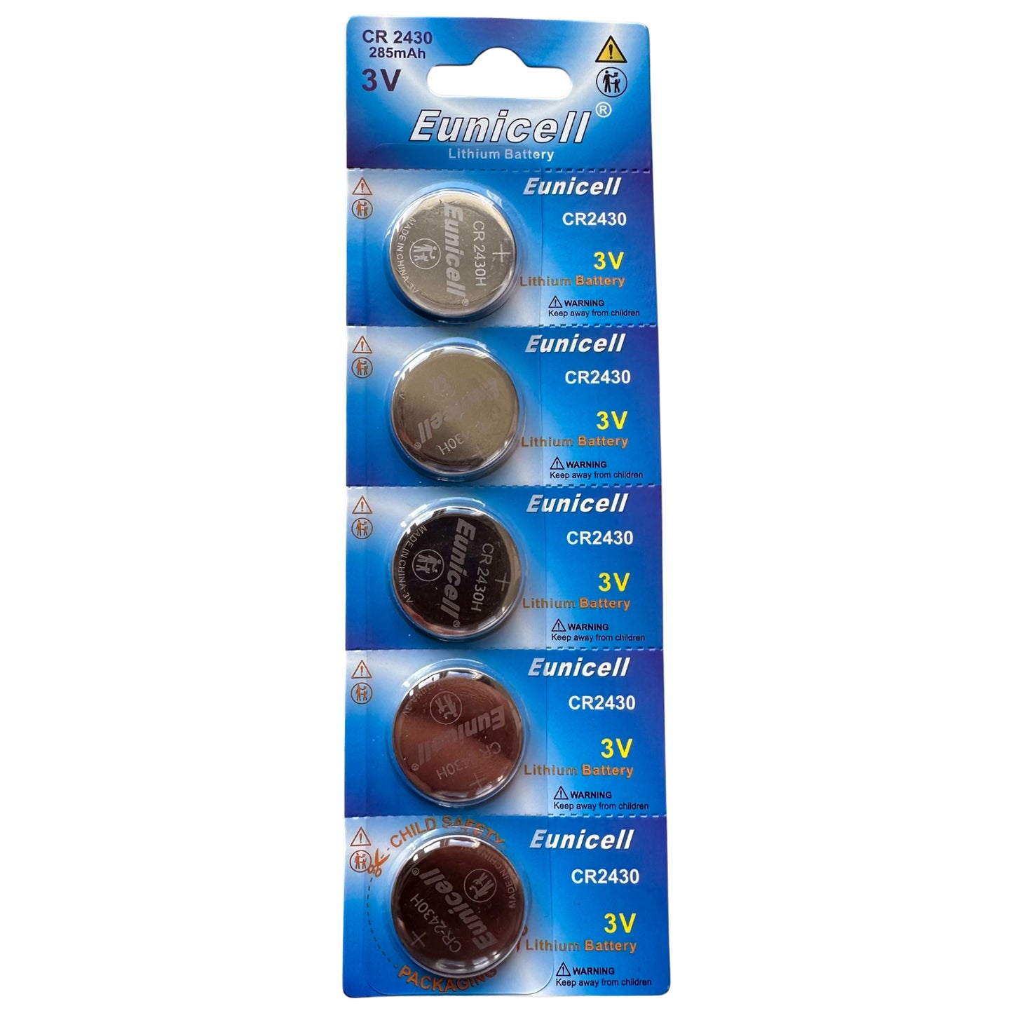 CR2430 Eunicell 3v Lithium Batteries (5 Pack)
