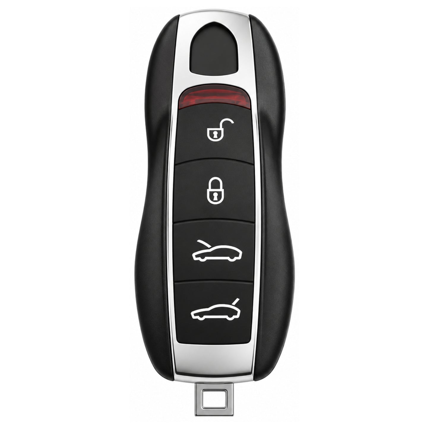 Aftermarket 4 Button Remote Key For Porsche (Suitable For Keyless & Non-Keyless) - 433Mhz