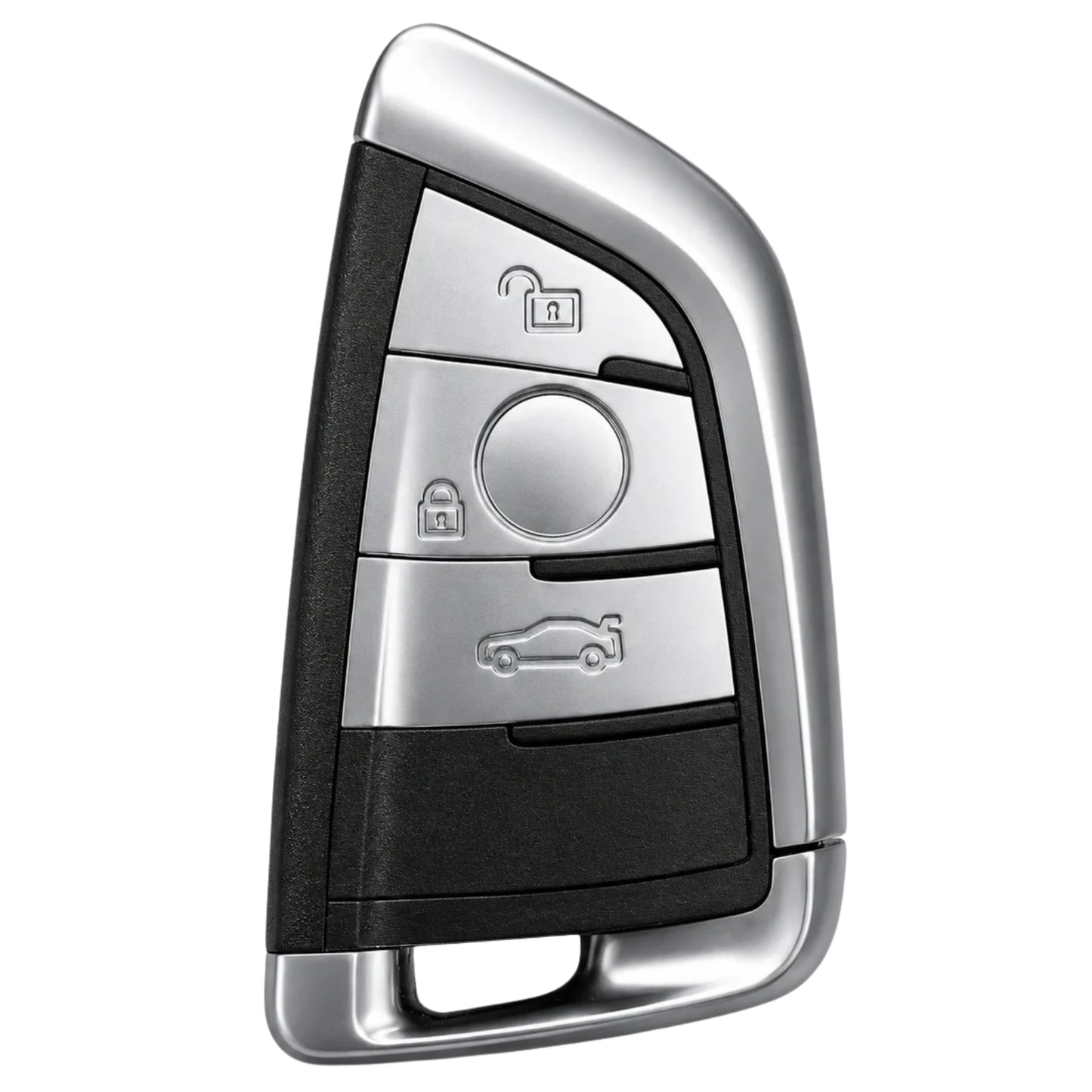 Aftermarket 3 Button Smart Remote Key for BMW F Series - 433Mhz (Silver buttons)