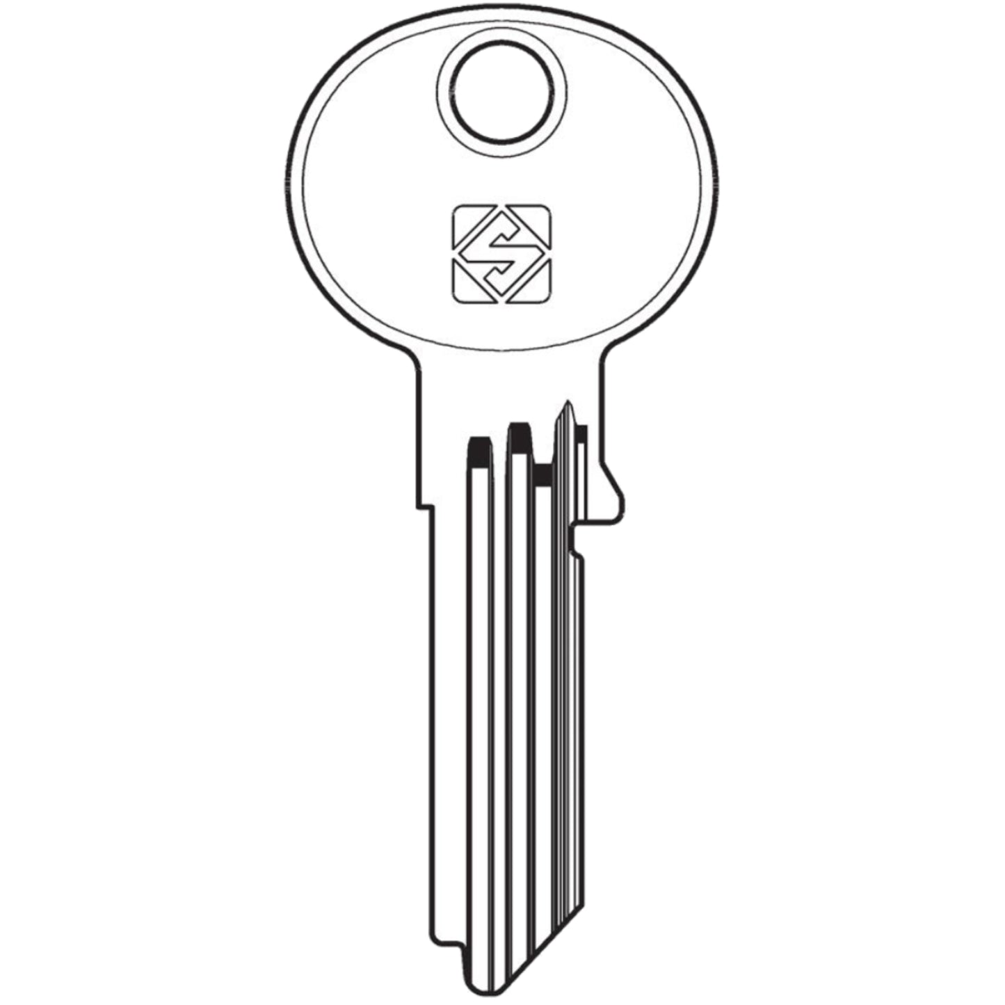 Silca LP57R Lips Cylinder Key to suit Locks 4 Vans (S-Series)