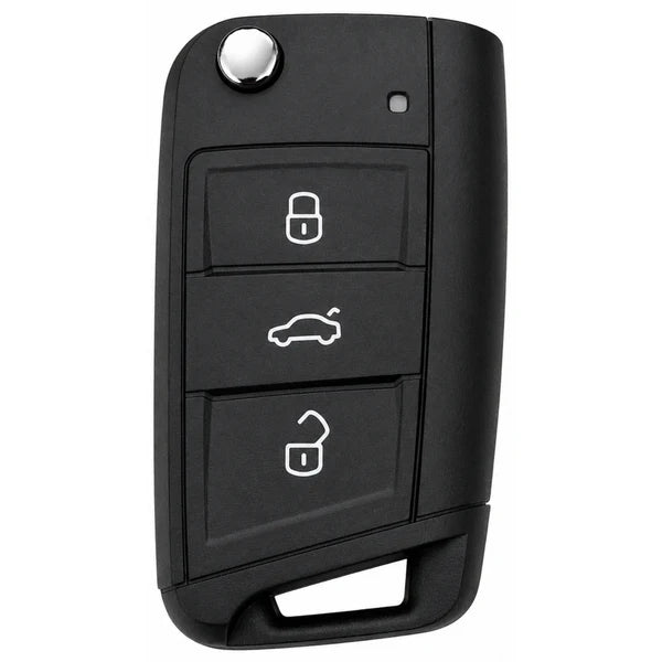 3 Button MQB Remote Key Case with HU162 Key Blade for VAG