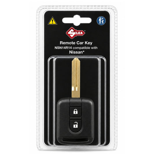 Silca 2 Button Remote Key for Nissan Qashqai / Micra / Note (NSN14R14)