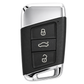 3 Button Smart Remote Key Case with HU162 Emergency Key Blade for VAG