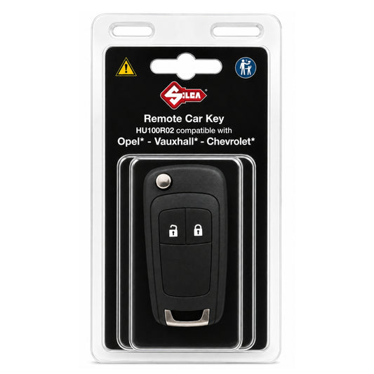 Silca 2 Button Remote Flip Key for Vauxhall Astra J / Insignia (HU100R02)