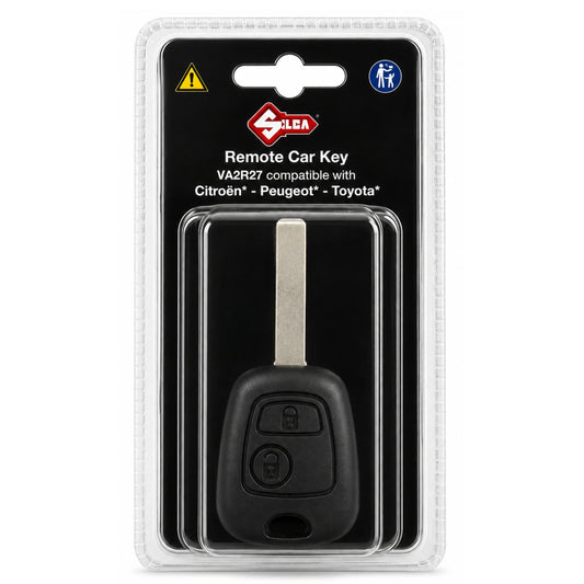 Silca 2 Button Remote Key for C1 / 107 / Aygo (VA2R27)