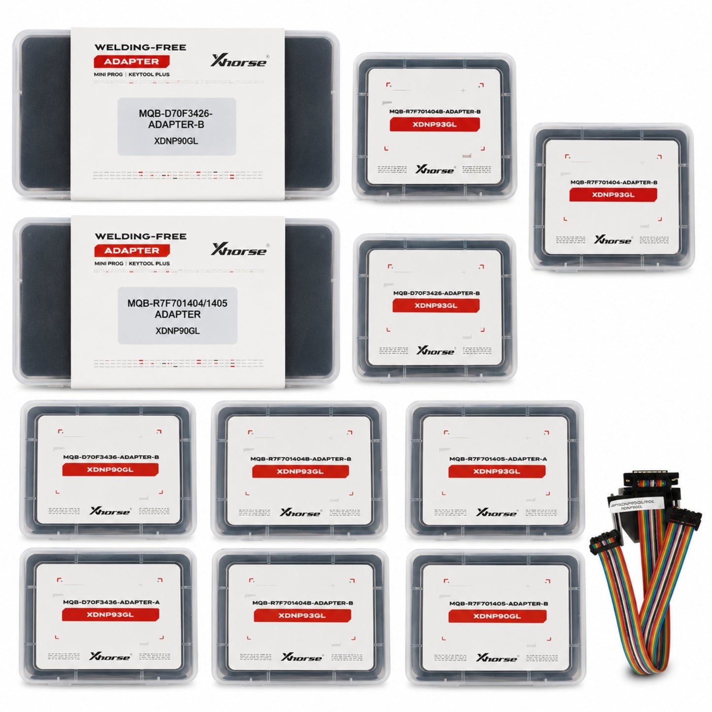 Xhorse MQB 5A / 5C / 5D & D70F34xx Solder-Free Adapter Set for Key Tool Plus & MULTI-PROG (XDNPM5GL)