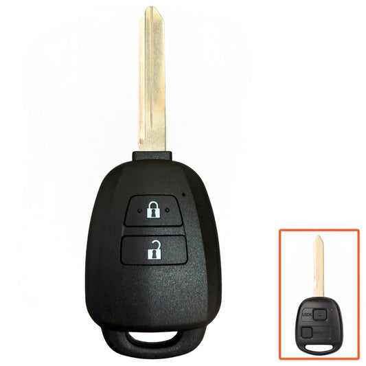 Aftermarket 2 Button Remote Key For Toyota Yaris 2006 - 2011 (89071-0D030)