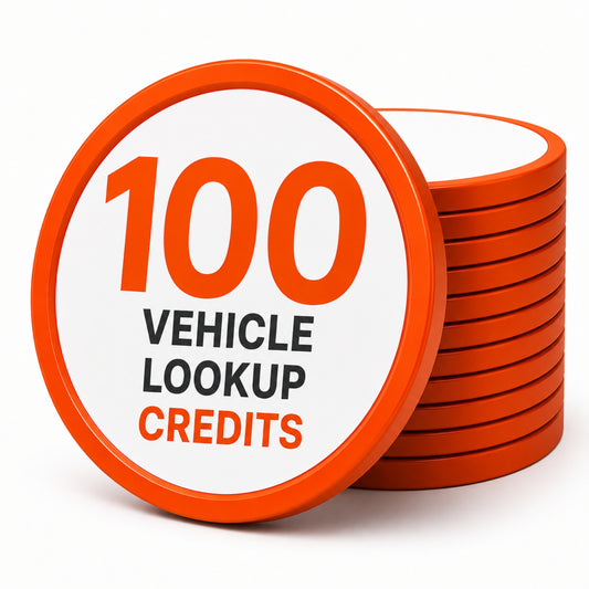 100 Vehicle Lookup Credits (15p per Lookup)
