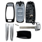 3 Button Smart Remote Key Case with HU162 Emergency Key Blade for Audi (MLB Systems)