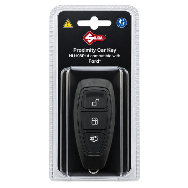 Silca 3 Button Smart Keyless Go ID63 Remote Key for Ford (HU198P14)