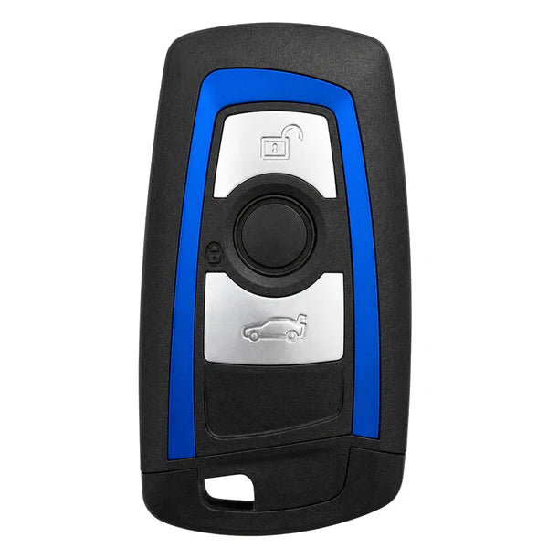 3 Button Smart Remote Key Case for BMW (FEM) - Blue