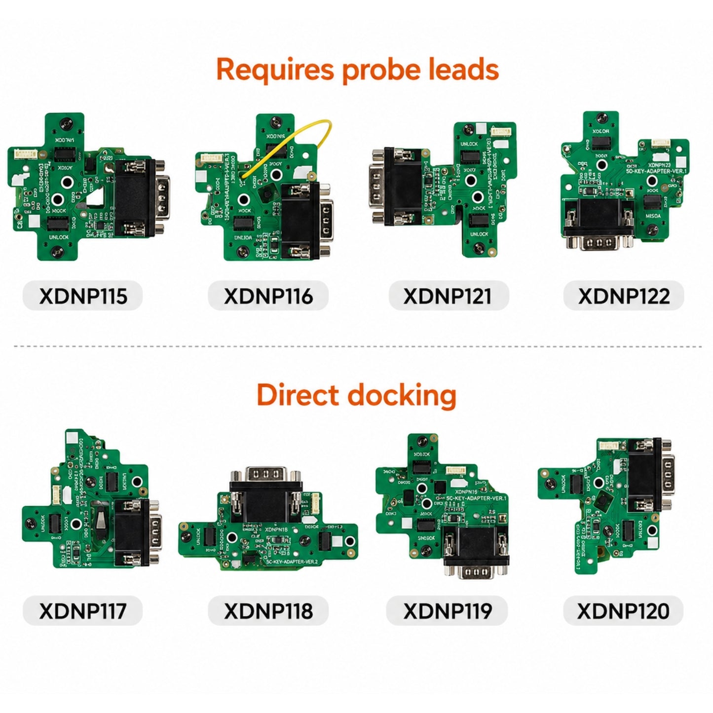 Xhorse VW / Skoda / Audi / Porsche 5C-5D Adapter Set (XDNPVDGL)