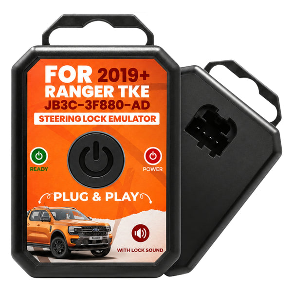 Ford Ranger, Kuga, Fiesta, Focus, Transit Custom 2019+ Steering Lock Emulator Simulator - NEW PLUG