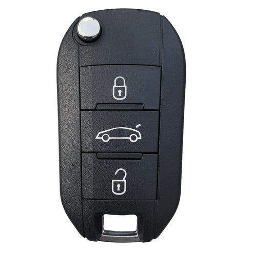 3 Button HU83 PSA Style Flip Key Case to suit Xhorse & Aftermarket PCB's