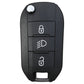 3 Button HU83 PSA Style Flip Key Case to suit Xhorse & Aftermarket PCB's