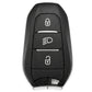Aftermarket 3 Button Smart Remote Key Case For PSA (Suitable for aftermarket PCB's only)