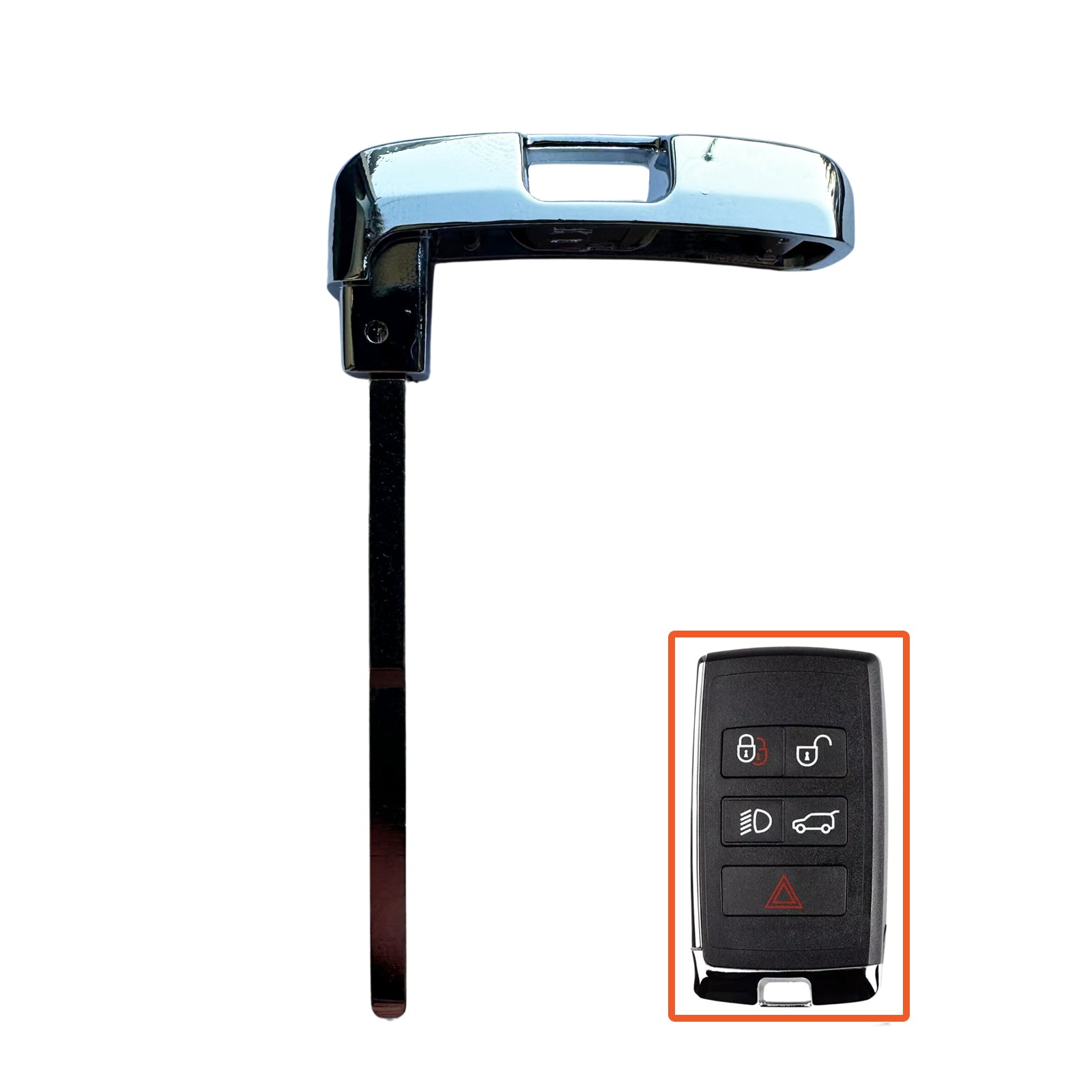 HU101 Emergency Key Blade For New Shape Jaguar / Land Rover Smart Remo ...
