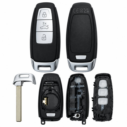 3 Button Smart Key Case for Audi 5D systems (8Y0)