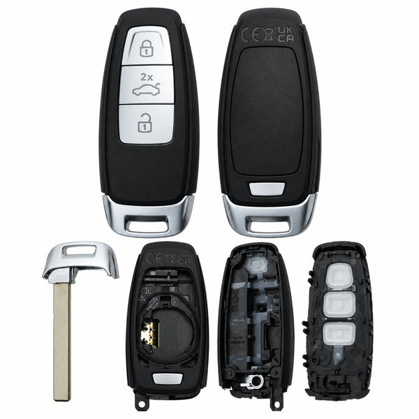 3 Button Smart Key Case for Audi 5D systems (8Y0)
