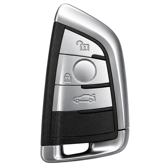Aftermarket 3 Button Smart Remote Key for BMW F Series - 433Mhz (Silver buttons)
