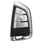 Aftermarket 3 Button Smart Remote Key for BMW F Series - 868Mhz (Silver buttons)