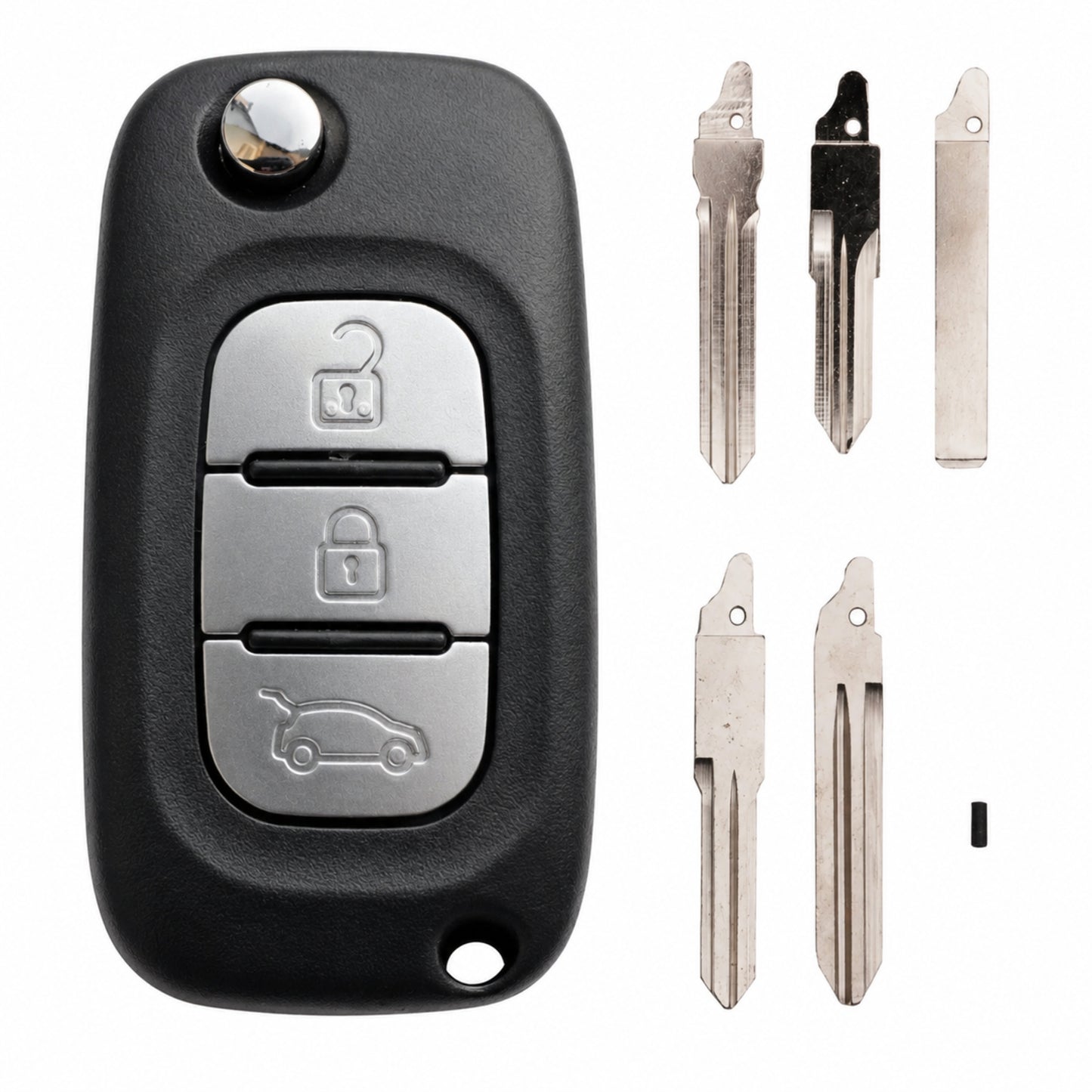 Silca RN-N01R11 3 Button Remote To Suit Dacia, Nissan, Renault, Vauxhall, Fiat, Smart Vehicles (4A Chip)