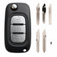 Silca 3 Button Remote To Suit Dacia, Nissan, Renault, Vauxhall, Fiat, Smart Vehicles - 4A Chip (RN-N01R11)