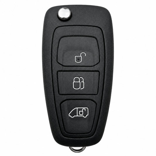 OEM 3 Button ID47 Hitag Pro Remote Key for Ford Transit / Custom with Key Blade