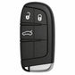 Aftermarket 3 Button Smart Remote For Jeep Renegade / Cherokee