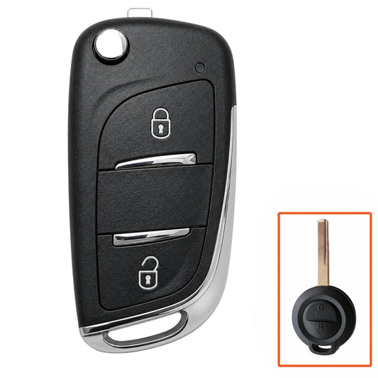 Aftermarket 2 Button Remote Flip Key For Mitsubishi Colt (2005 - 2012)