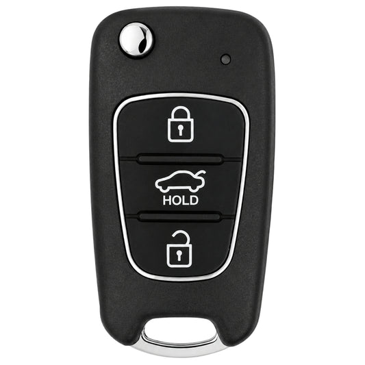 Aftermarket 3 Button Remote Flip Key For Hyundai I30 / Elantra 2013 - 2017 (95430-A5100 / 95430-A5101)