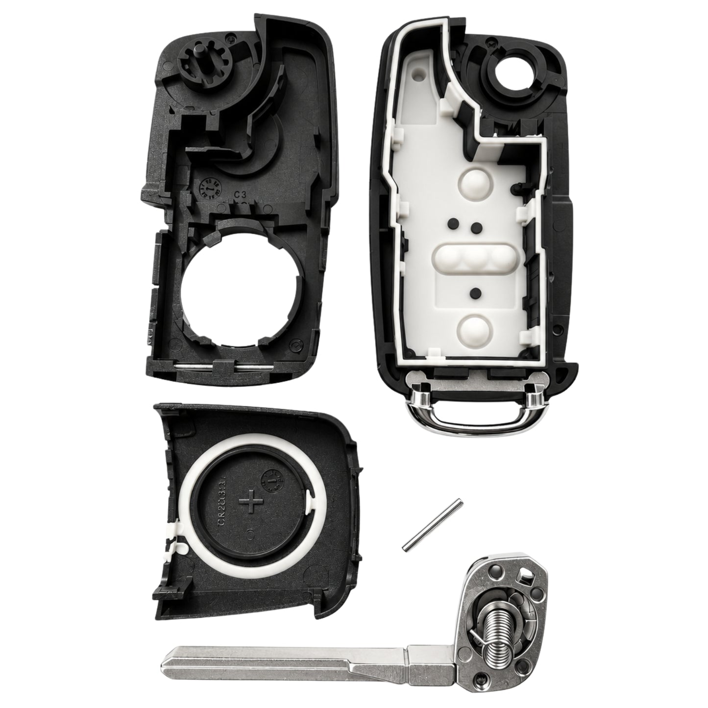2 Button All-in-One Remote Key Case For VAG (5K0 Style)