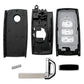 3 Button Smart Remote Key Case with HU162 Emergency Key Blade for Volkswagen Touareg (MLB Systems)