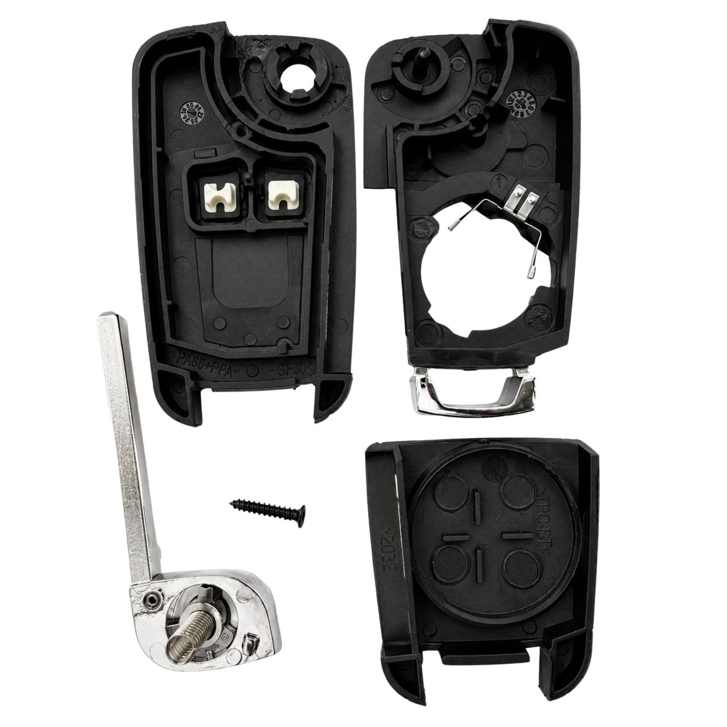 2 Button HU100 Vauxhall Astra J / Insignia Style Flip Key Case