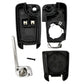 2 Button HU100 Vauxhall Astra J / Insignia Style Flip Key Case