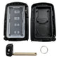 Aftermarket 3 Button Smart Remote Key Case For Toyota