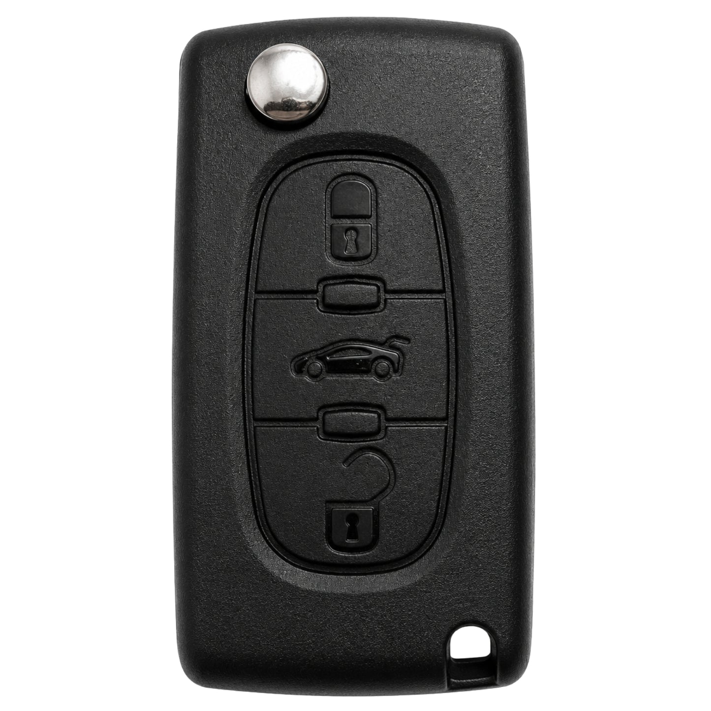 HU83 3 Button Key Case (With Battery Contact)