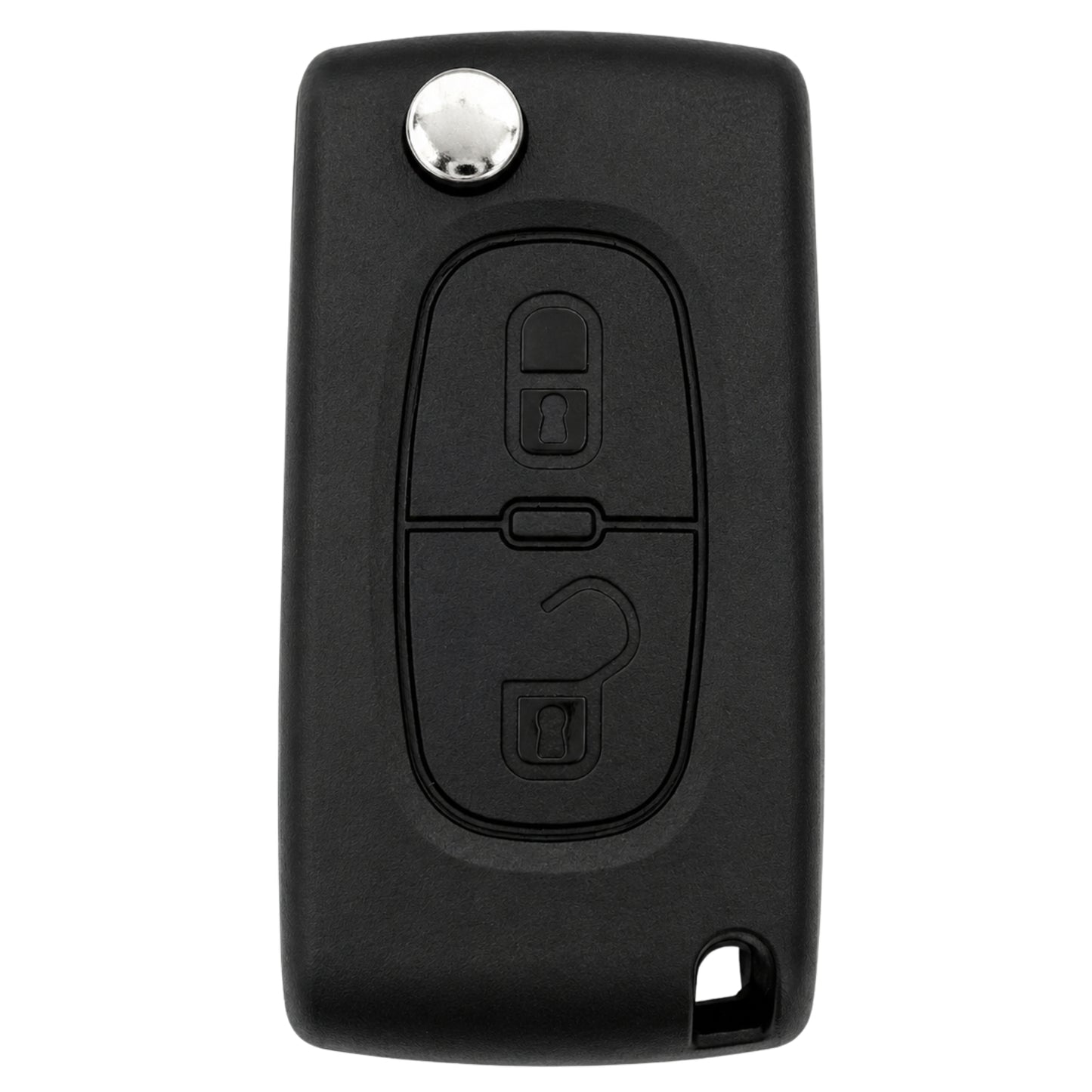 HU83 2 Button Key Case (With Battery Contact)