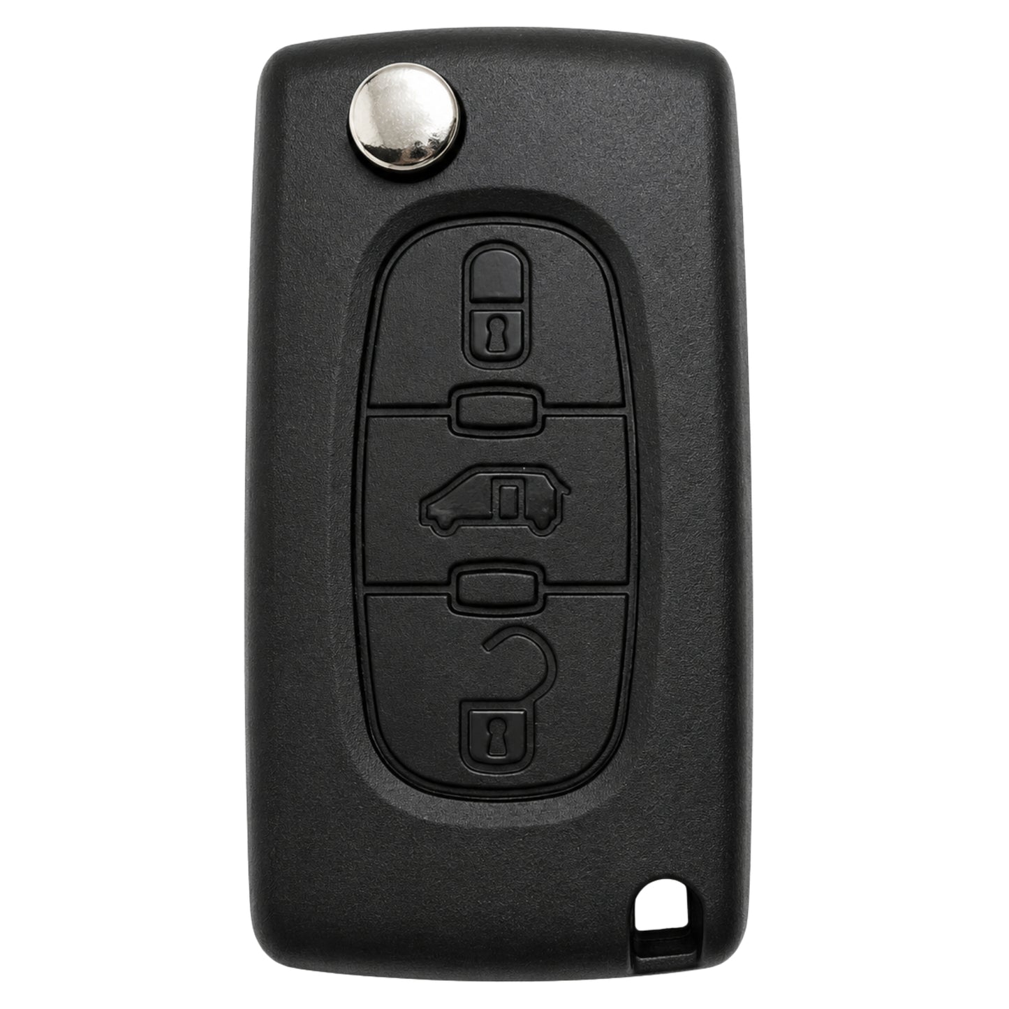 HU83 3 Button Key Case (No Battery Contact)