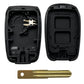 2 Button NSN14 Renault / Vauxhall / Nissan / Mercedes Key Case