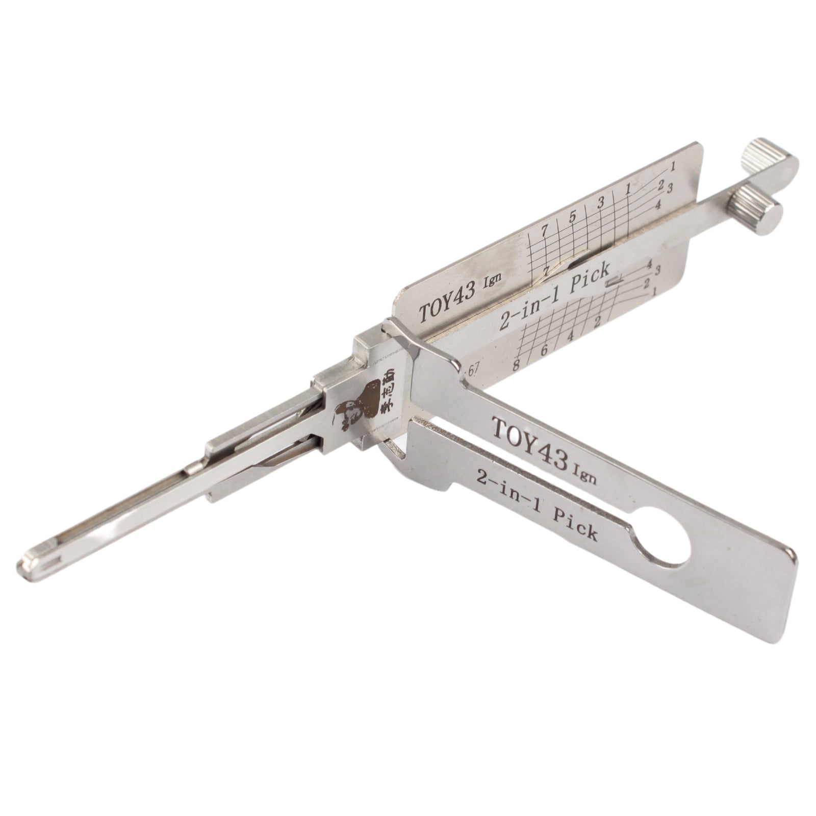 Instacode Toy 43 Keycode TOY43 Original Lishi 2-in-1 Pick & Decoder (8 Cut, Ignition Only) – Key ...