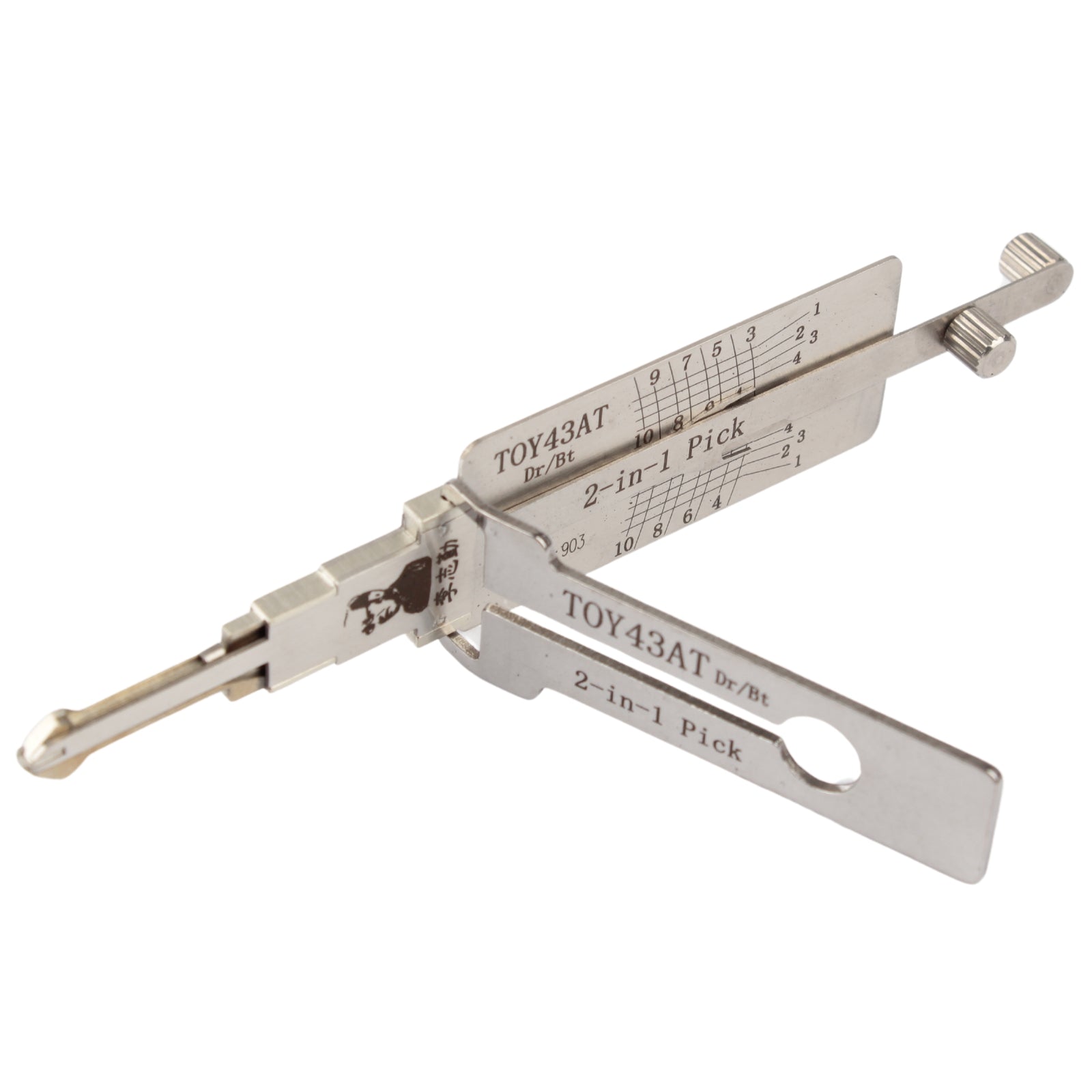 Instacode Toy 43 Keycode TOY43AT Original Lishi 2-in-1 Pick & Decoder (10 Cut, Door & Boot Only ...