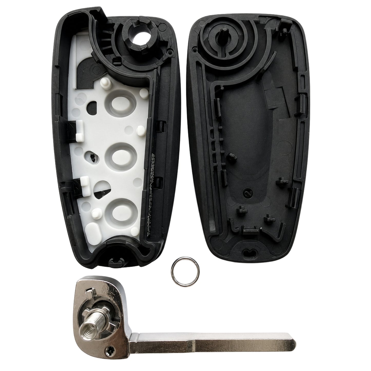 3 Button Key Case For Transit Custom / MK8 (Battery cover non-removable, matching original design)