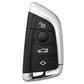 4 Button Smart Remote Key Case for BMW (FEM / BDC / G Series) - Black