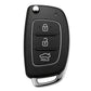 3 Button Remote Key Case For Hyundai I10 / I20 / I40 / IX35 / Santa Fe