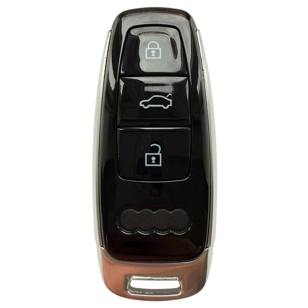 3 Button Smart Remote Key Case with HU162 Emergency Key Blade for Audi