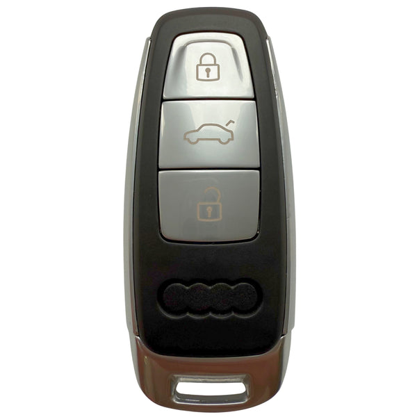 3 Button Smart Remote Key Case with HU162 Emergency Key Blade for Audi