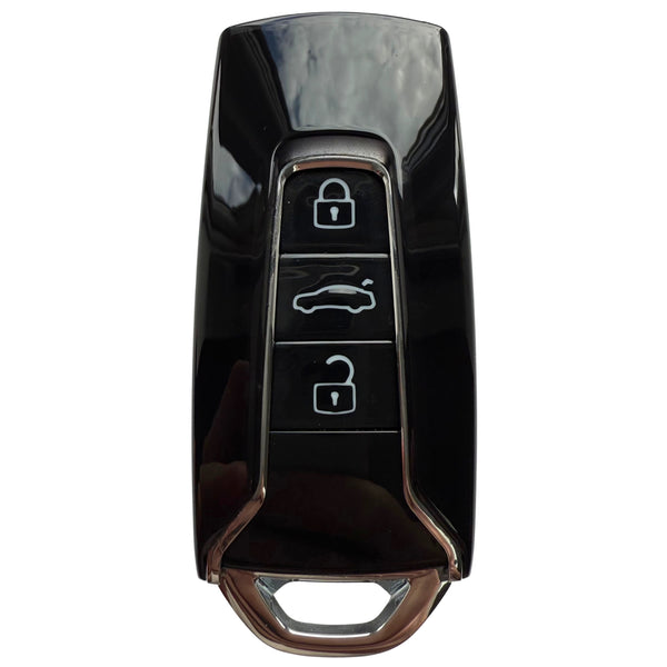 3 Button Smart Remote Key Case with HU162 Emergency Key Blade for Volkswagen Touareg