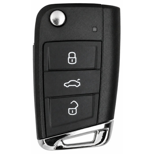 3 Button Remote Key Case with HU162 Key Blade for VAG 5C Systems